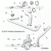 MOTOR, WATERPUMP AND BYPASS
