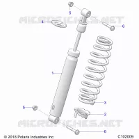 SUSPENSION, FRONT SHOCK