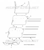 BODENBLECH, PLASTIC W/SIX 12V BATTERIE OPTION