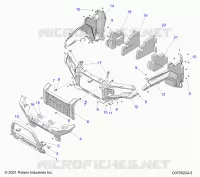 FRONTSTOSSSTANGE, FACIA, GRILLE, AND FLARES