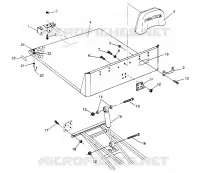 HINTER BED MOUNTING 6x6 300 W948730 (4926792679A008)