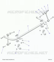 SUSPENSION, STABILISATORSTANGE, REAR