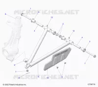 SUSPENSION, A-ARM AND STREBE MOUNTING