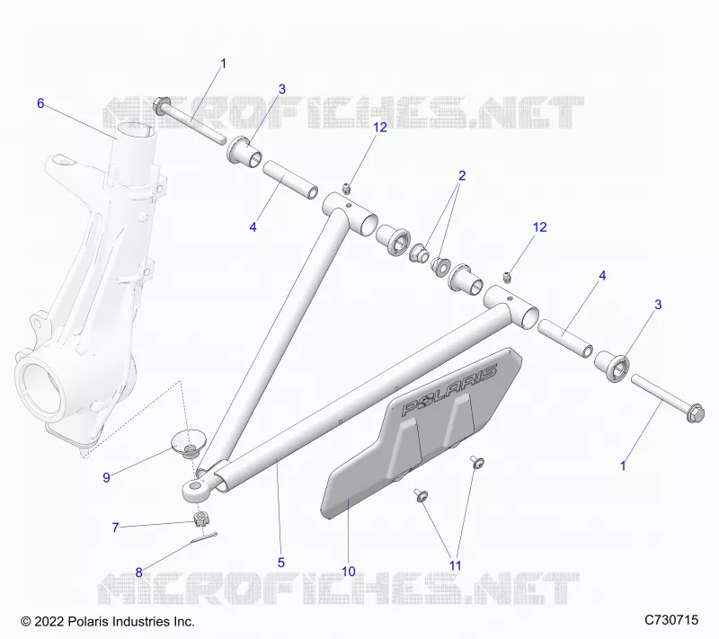 SUSPENSION, A-ARM AND STREBE MOUNTING