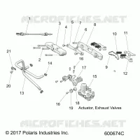 ENGINE, AUSPUFF VALVE ASM.