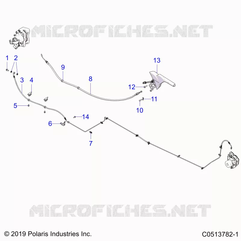 HINTERBREMSE BRAKE LINE AND PARK BRAKE