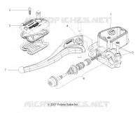 VORDERBREMSE BREMSE LEVER AND LH MASTER CYLINDER