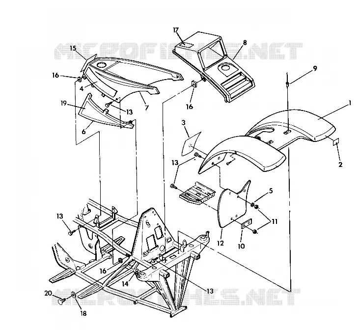 FRONT CAB ASSEMBLY 250 6X6 / W928727 (4922842284001A)