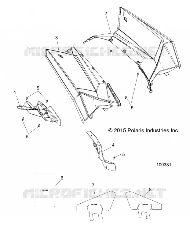 KAROSSERIE HINTEN CAB AND HEAT SHIELDS