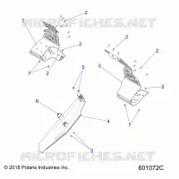 CHASSIS, CLUTCH GUARD AND FOOTRESTS