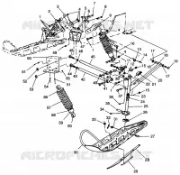 FRONT SUSPENSION AND SKI CLASSIC TOURING 0963365 AND EUROPEAN CLASSIC TOURI (4933623362B002)