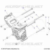 ANTRIEB, GEARCASE MOUNTING, REAR