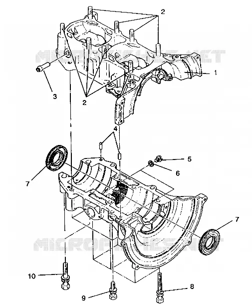 CRANKCASE ASSEMBLY SPORT SKS E940243 (49273627360027)