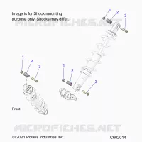 SUSPENSION, SHOCK MOUNTING, REAR SUSP.