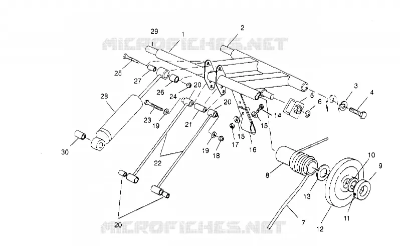HINTER Drehmomentarm SPORT TOURING 0950243 and  EUROPEAN SPORT TOURING (4928822882C004)
