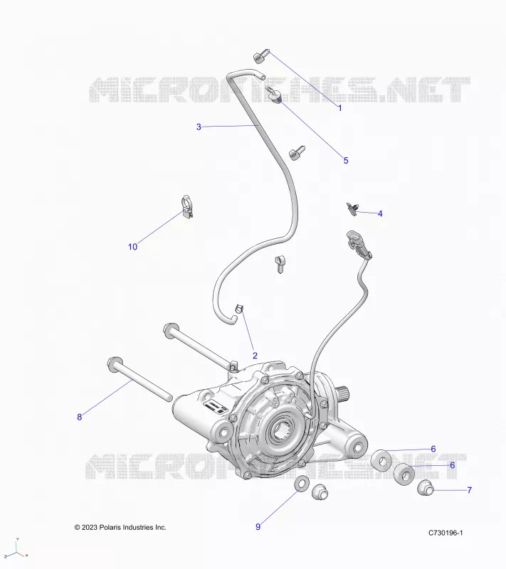 ANTRIEB, FRONT GEARCASE MOUNTING