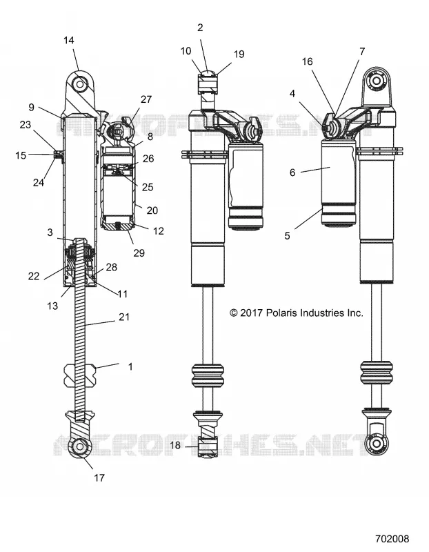 HINTERRADAUFHÃ„NGUNG SHOCK INTERNALS