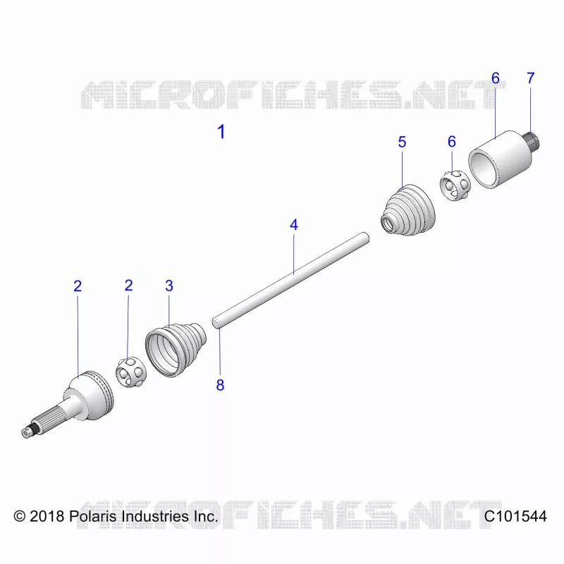 ANTRIEB, REAR DRIVE SHAFT 