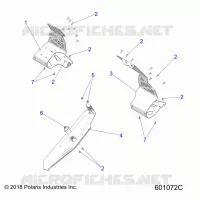 CHASSIS, CLUTCH GUARD AND FOOTRESTS