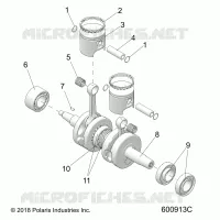 MOTOR, PISTON AND CRANKSHAFT