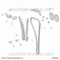 CAM CHAIN AND TENSIONER
