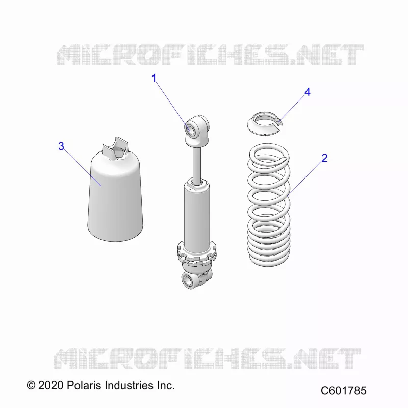 SUSPENSION, FRONT SHOCK TRACK (7045511)