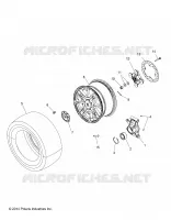 WHEELS, REAR AND HUB