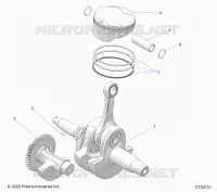 ENGINE, KURBELWELLE, PISTON AND BALANCE SHAFT