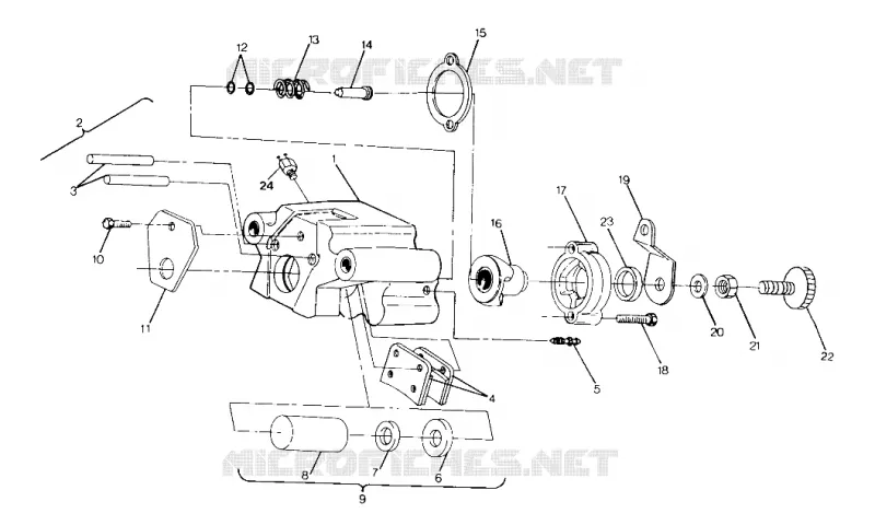 BREMS ASSEMBLY 250 4x4 / W928127 (4922872287C005)