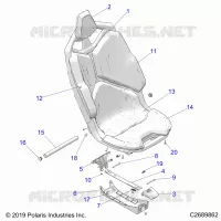 SITZ ASM., FRONT- Z23G4D92AL/BL/AE/BE (C2689862)