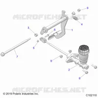 BRAKES, PEDAL AND MASTER CYLINDER MOUNTING