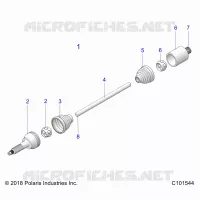 DRIVE TRAIN, DRIVE HINTERWELLE- A21S6E57A1/3A1 (C101544)