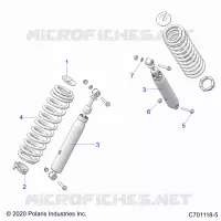 SUSPENSION, REAR SHOCK MOUNTING
