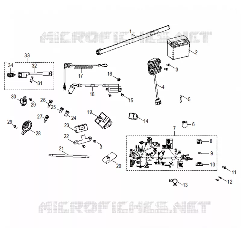 SWITCHES, HARNESS and INDICATORS