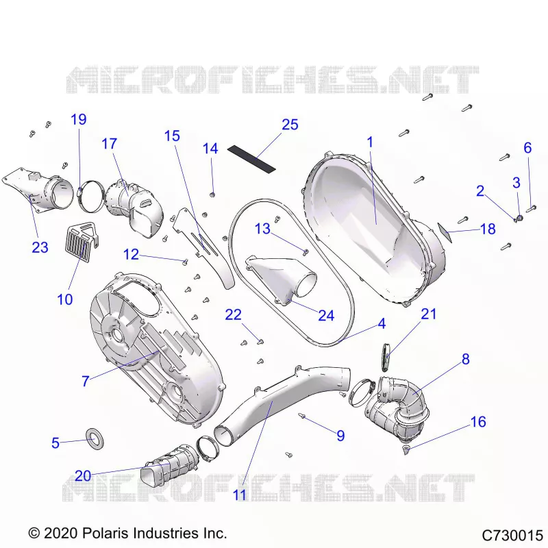 ANTRIEB, CLUTCH COVER AND DUCTING