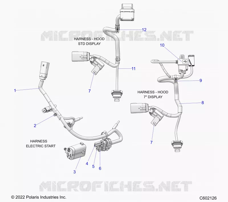 ELEKTRIC, WIRE HARNESS, HOOD, ELEC. START