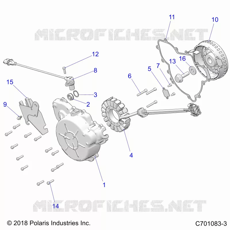 MOTOR, STATOR AND COVER
