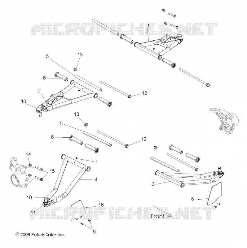 FRONT SUSPENSION CONTROL ARMS