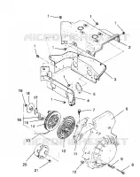 Gebläsegehäuse and  RÜCKZUG ANLASSER ASSEMBLY SPORT / 0930443 (4922942294033A)
