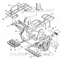 BUMPER / GEPÄCHTRÄGER MOUNTING 4X4 250 W98127 (4924042404003A)