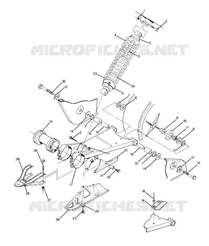 SWING ARM WELDMENT AND FEDER  ASSEMBLY (4916331633021A)