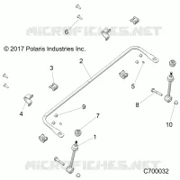 SUSPENSION, FRONT STABILISATORSTANGE
