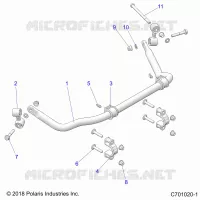 SUSPENSION, REAR STABILISATORSTANGE
