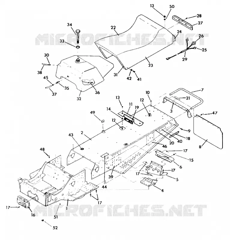CHASSIS AND SITZ INDY LITE/STAR LITE (4921332133001A)