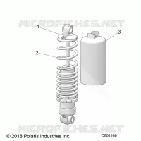 SUSPENSION, FRONT SHOCK TRACK