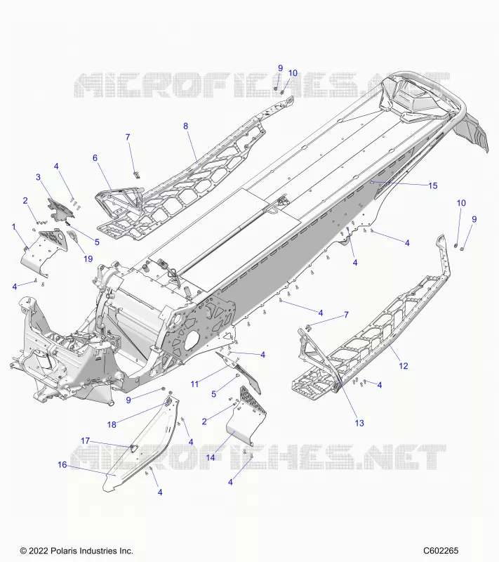 CHASSIS, CLUTCH GUARD, FOOTRESTS, AND RUNNINGBOARDS