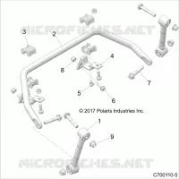 SUSPENSION, FRONT STABILISATORSTANGE- Z21S1E99AR/BR (C700110-5)