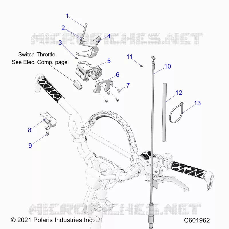 MOTOR, THROTTLE CONTROL ASM.