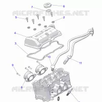 ENGINE, THROTTLE BODY AND VENTILDECKEL
