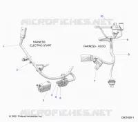 ELEKTRIC, WIRE HARNESS, HOOD, ELEC. START